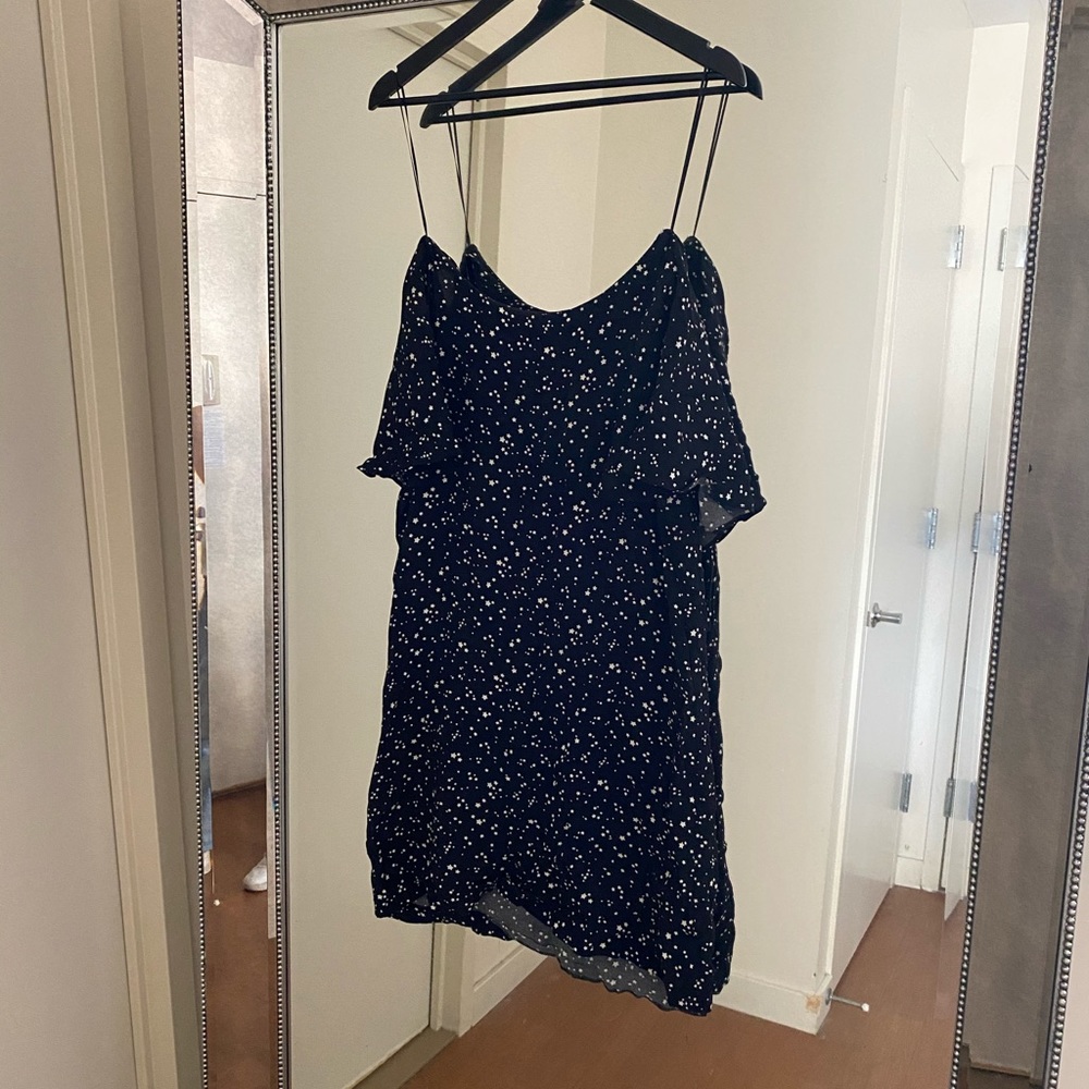 Zara Black & White Star Print Mini Dress - Picture 2 of 5